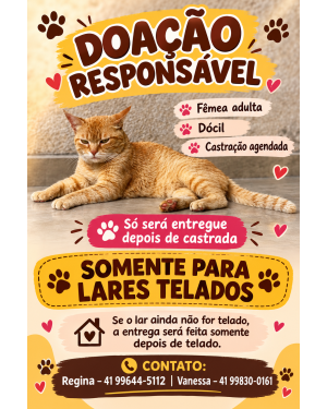 Laranja fêmea adulta
